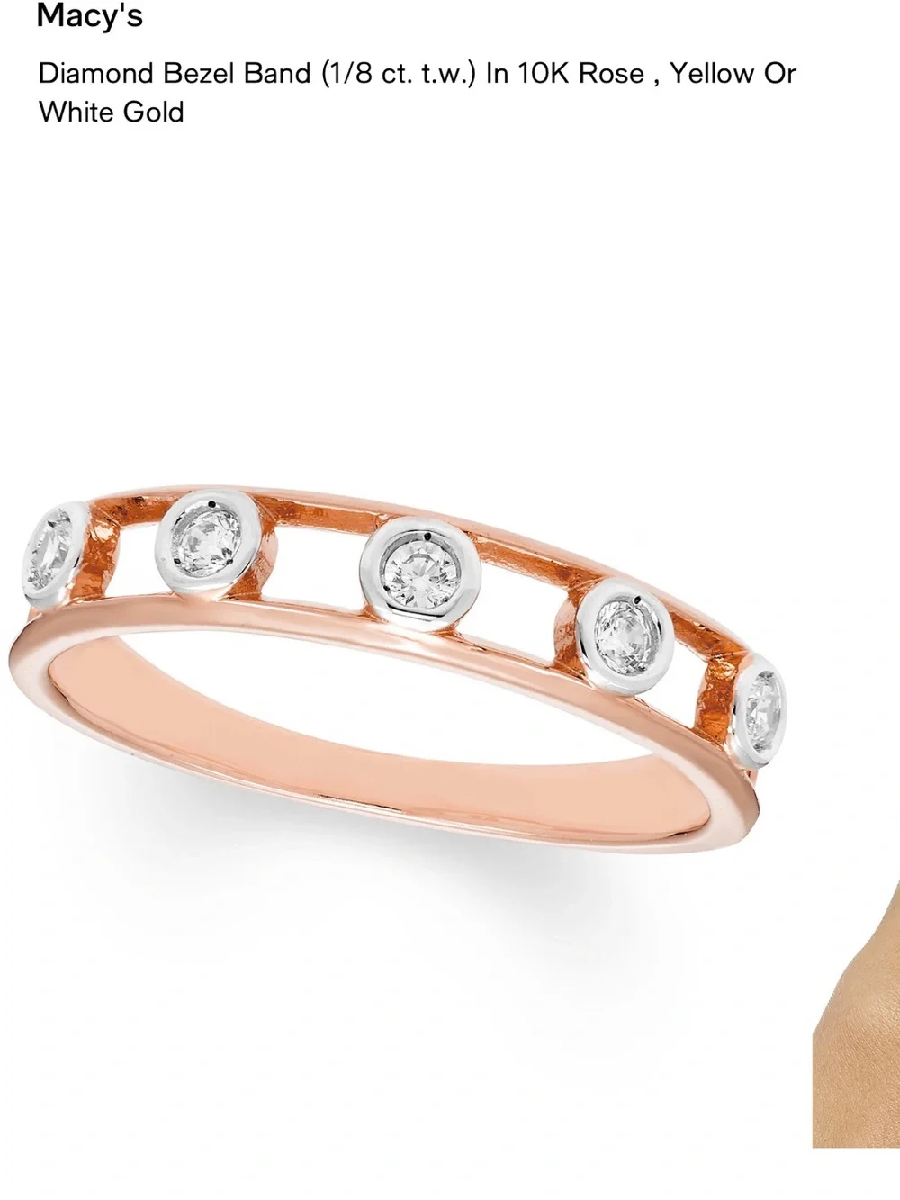 Two-Tone Diamond Bubble Band